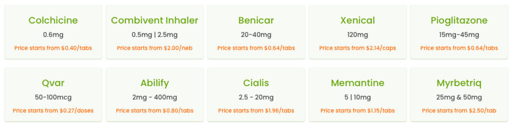 popular drug categories