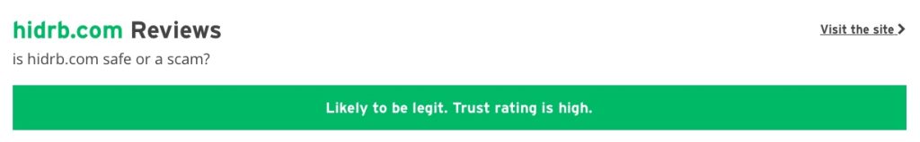the highest trust score